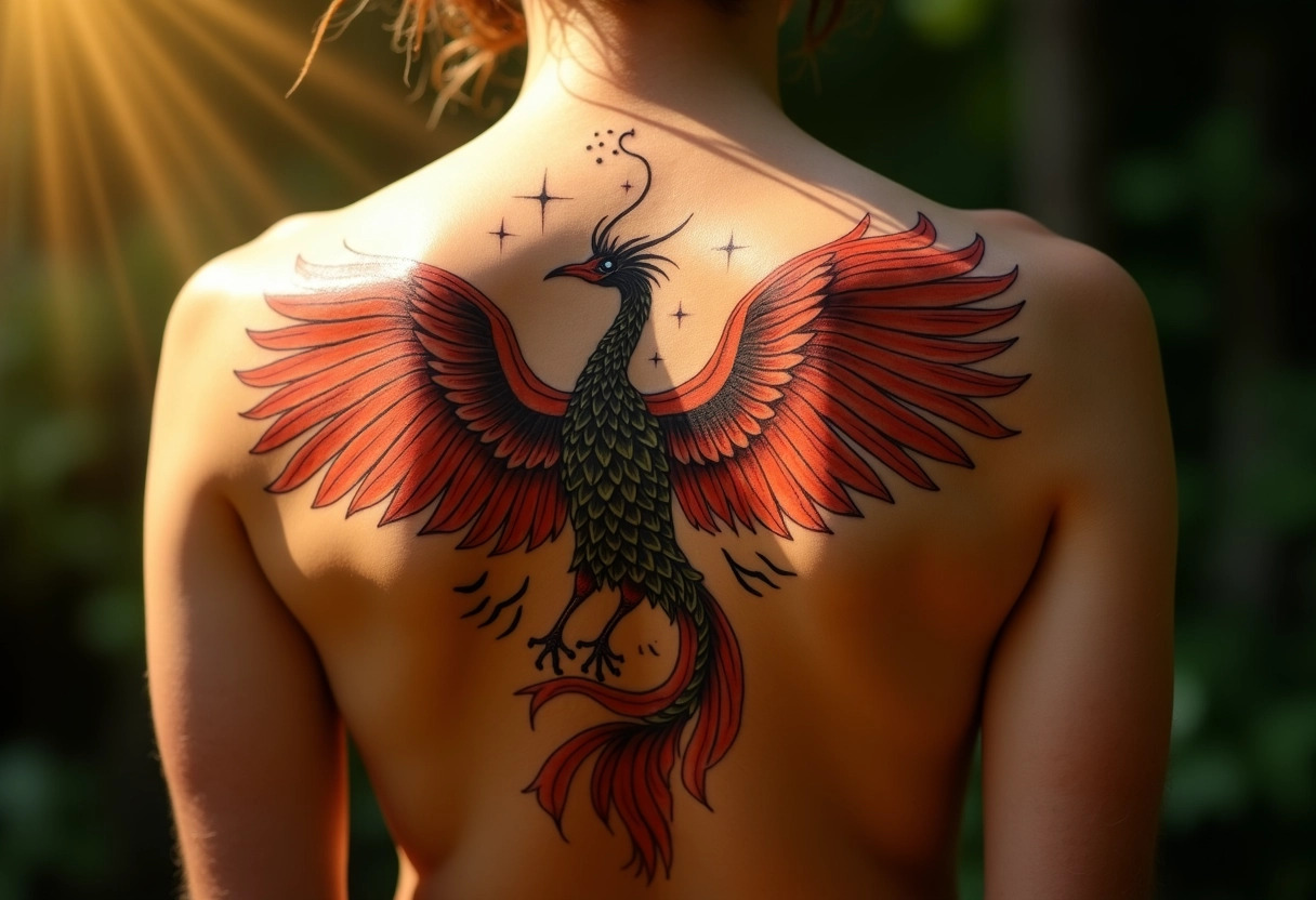 tatouage phénix